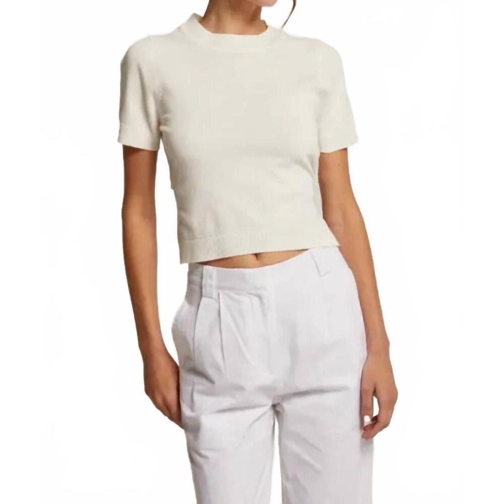 NEW MINT EXCLUSIVES envie tie back detail top in white